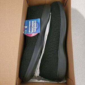 Skechers Go Step Lite-Glimmer Womens Shoes Size 8 Stretch Fit Black